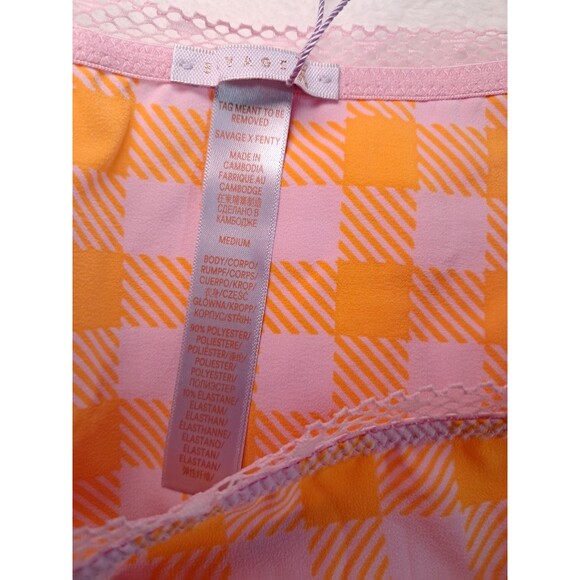 Savage Fenty Size M Gingham Remix High-Waist Cheeky Undie Garter Check’d Out NWT - Picture 4 of 9